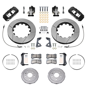 Wilwood AERO4 Big Brake 4 Piston Rear Brake Kit - Red - GM main image 1